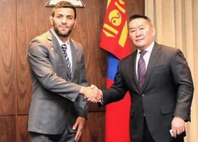سعید ملایی تبعه مغولستان شد ، ملاقات با رئیس جمهور مغولستان